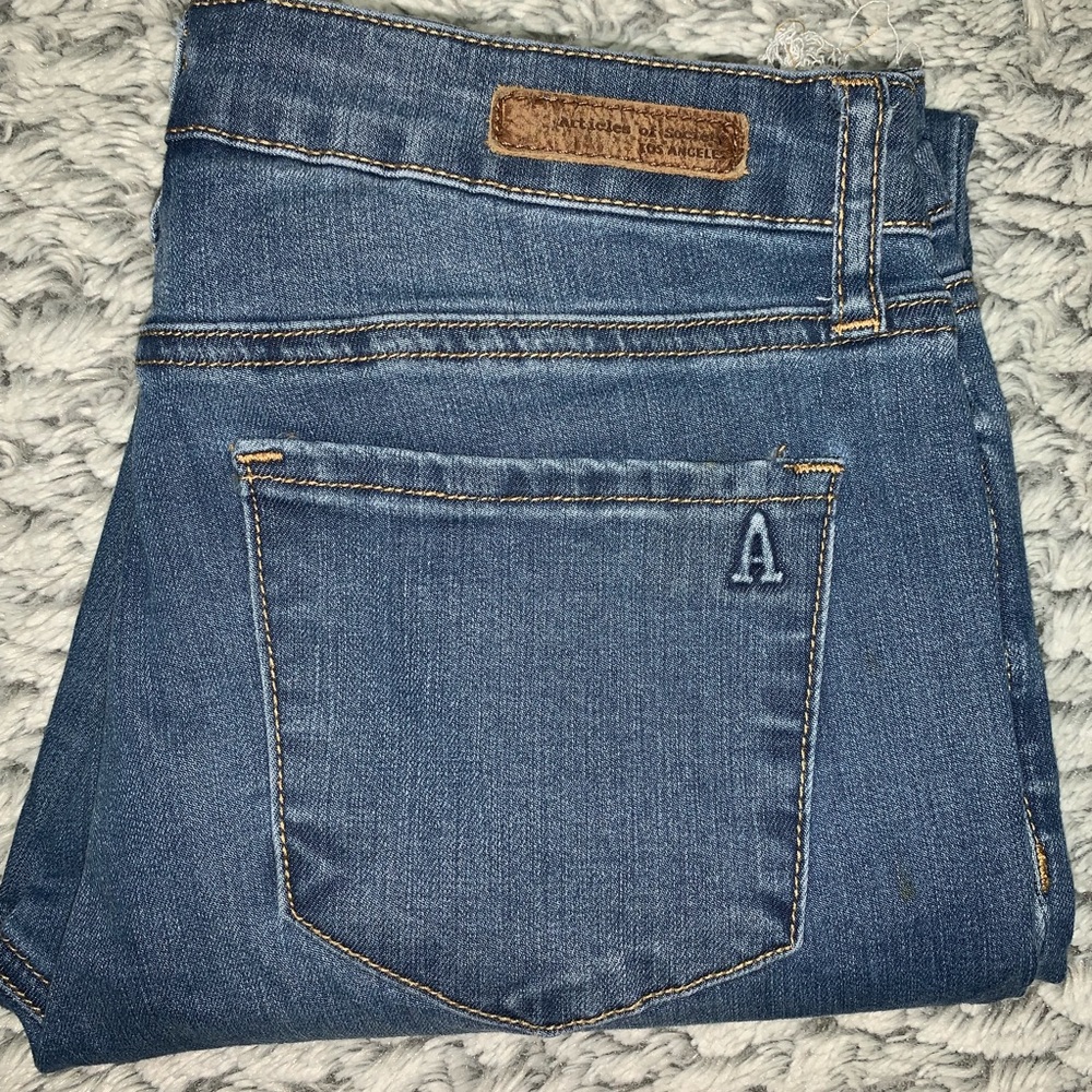 Articles Of Society Raw Hem Skinny Jeans Size 27